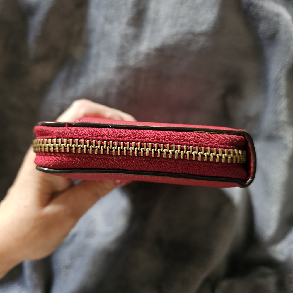 Kate Spade Cherry Red Zip Wallet - Picture 5 of 9